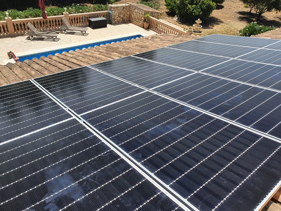 instalación de placas solares en porto cristo, mallorca